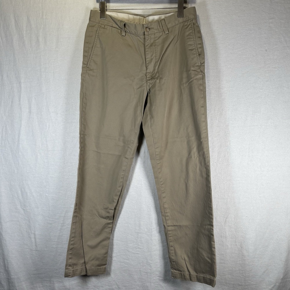 Polo Ralph Lauren Pants Mens 32x32 Beige Khaki Classic Fit Chino Straight Casual